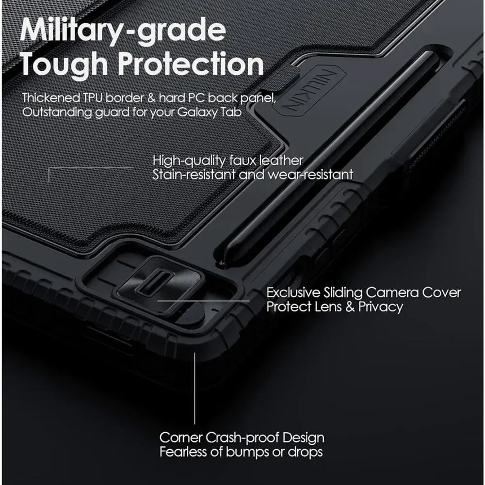 Nillkin Samsung Galaxy Tab S10 FE Plus 13.1 Keyboard Case Backlit Trackpad